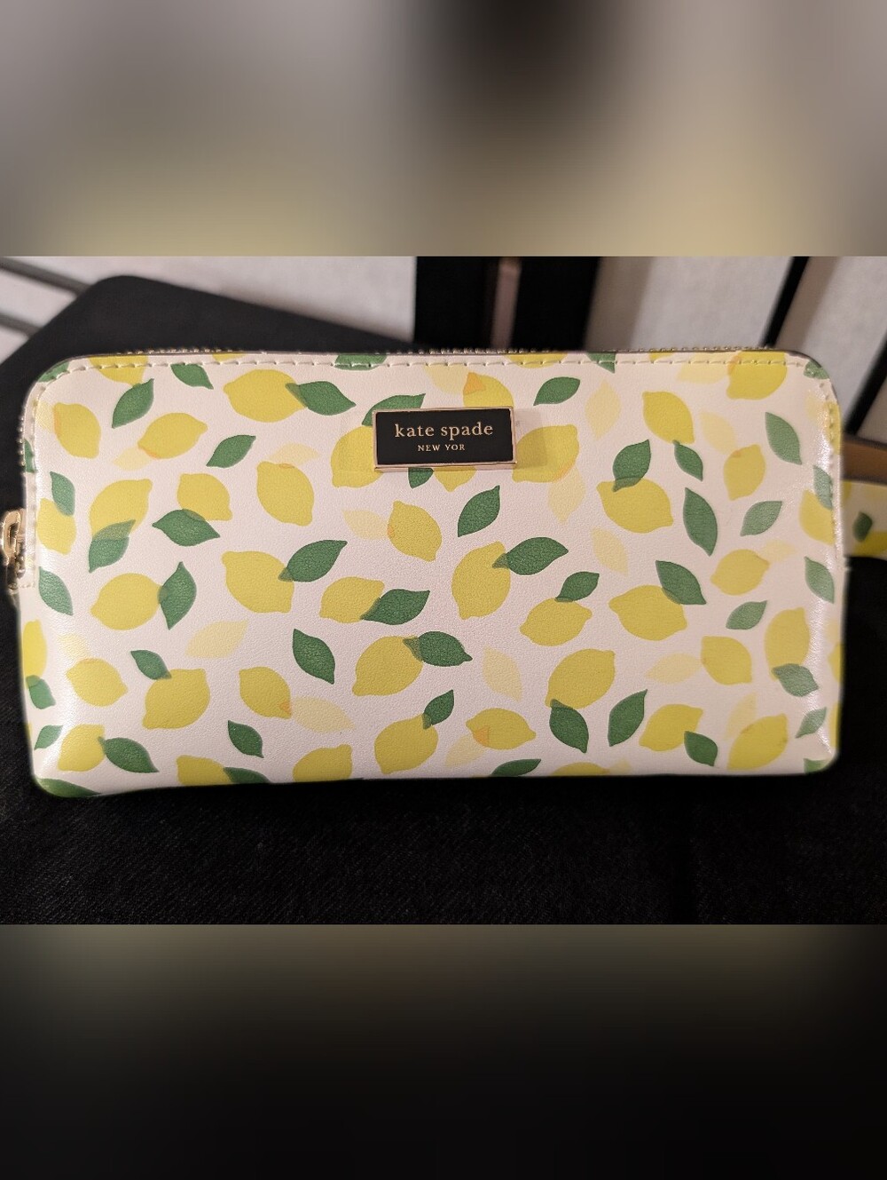 Kate Spade Lemon Print Leather Belt Bag Waist Bag S/M + Beauty Extras - Picture 10 of 14
